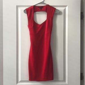 Red bodycon dress